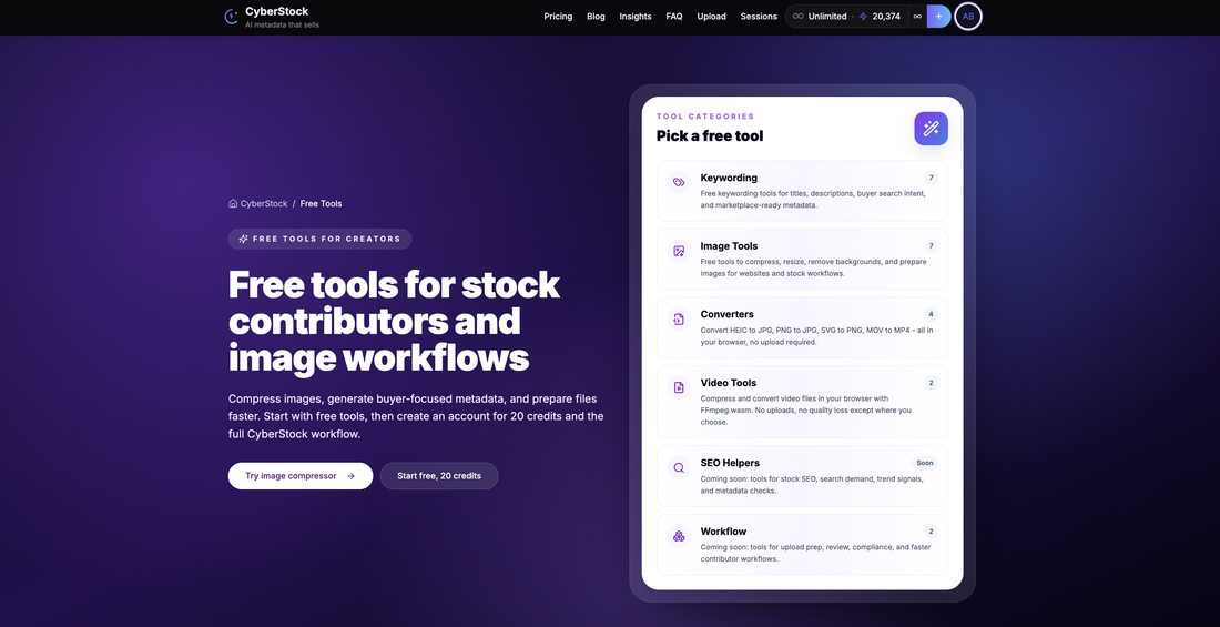 CyberStock free tools